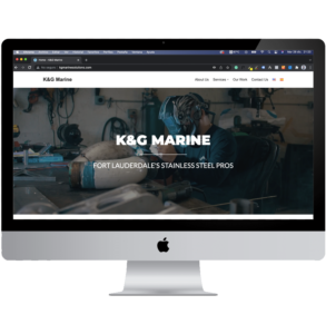 Web Design for K&G Marine Solutions - JCE Marketing Firm