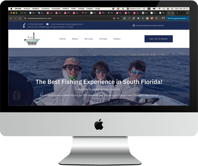 JCE Marketing Firm - Paid media strategy for American Made Charters, a charter company